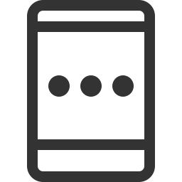 smarthphone icon in black